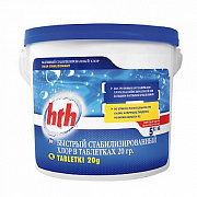Быстрый хлор в таблетках по 20 гр HTH 5кг