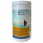 Кемохлор-Т стабилизированный медленный хлор Chemoform (таблетки 200 гр) 1 кг фото