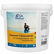 Кемохлор Т-65 cтабилизированный быстрый хлор гранулы Chemoform 5 кг фото
